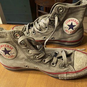 Distressed Converse Chuck Taylor Hi Tops
